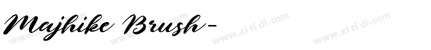 Majhike Brush字体转换